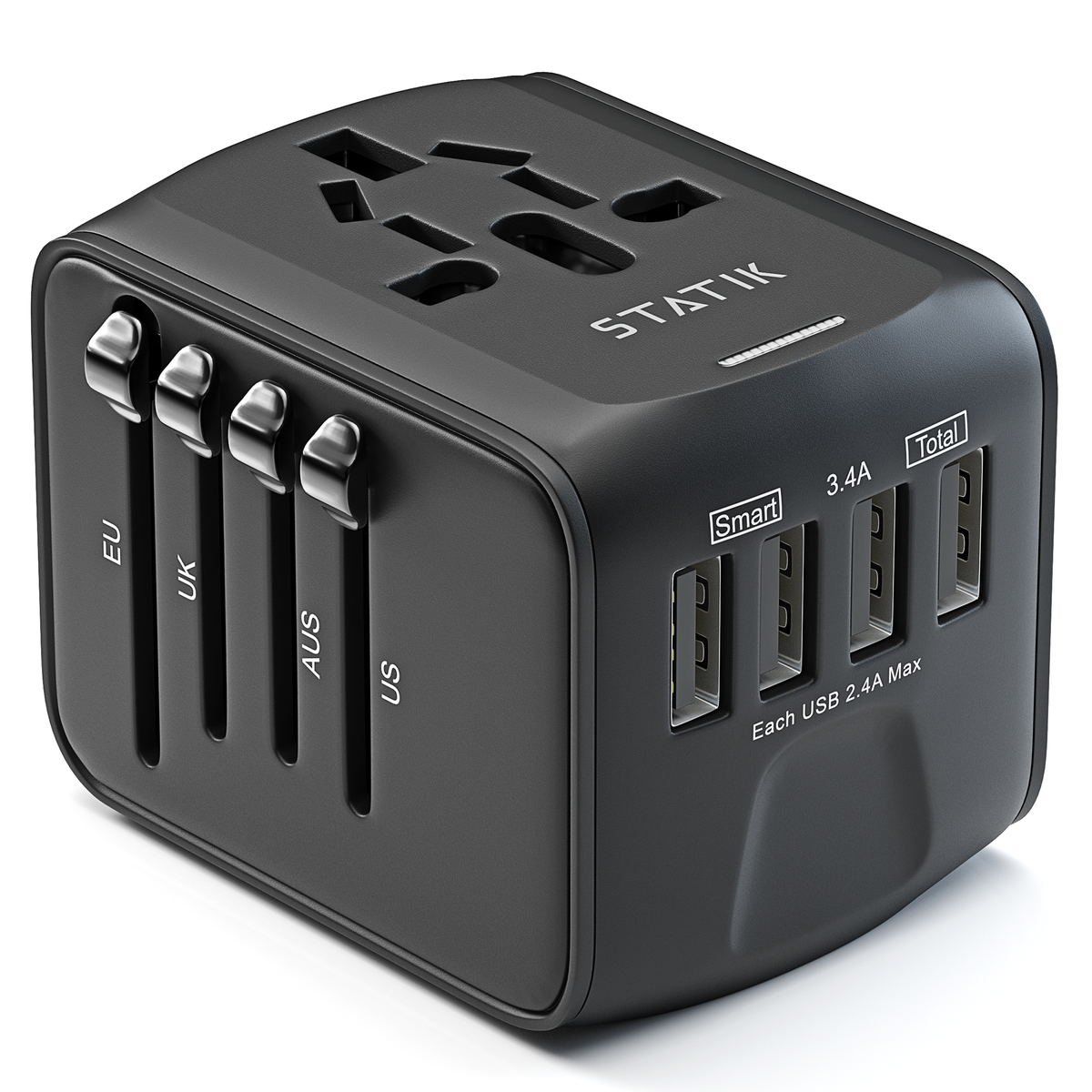 GloboCharge™ 12W | Universal Travel Adapter | Worldwide Power Plug Adapter