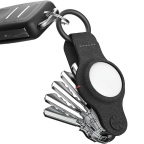 KeySmart Air - Bluetooth Organizer aus Leder für 5 Schlüssel für