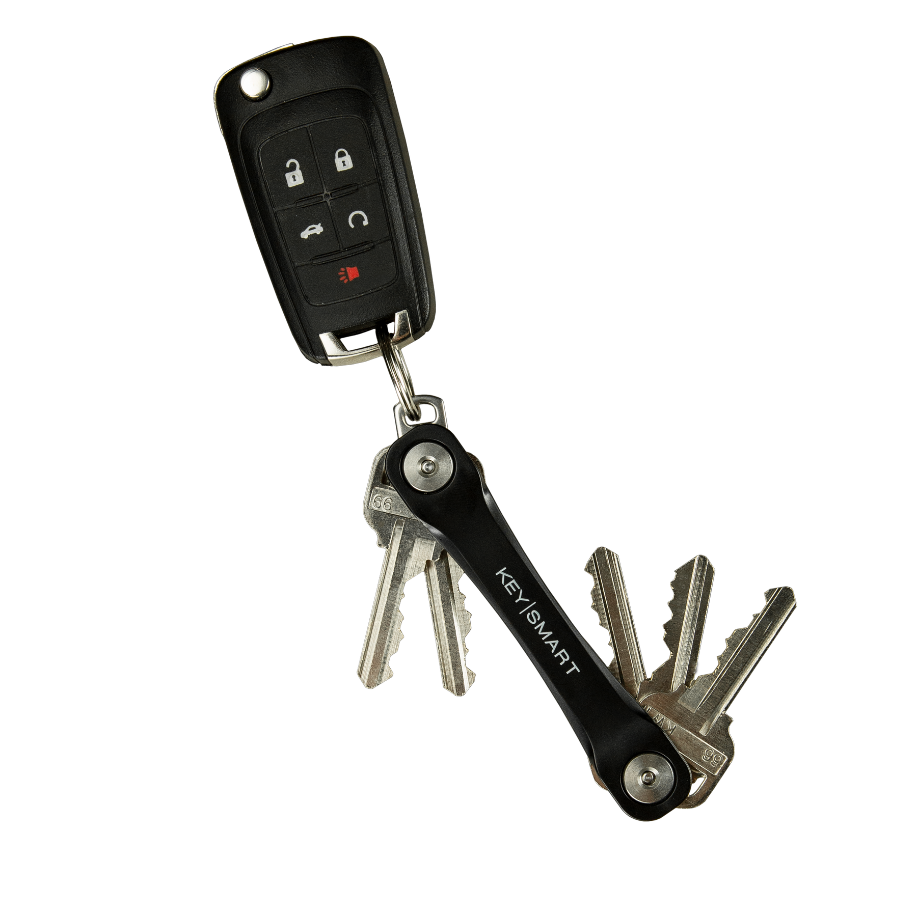 Keysmart Flex Kompakter Schlüsselhalter Schwarz