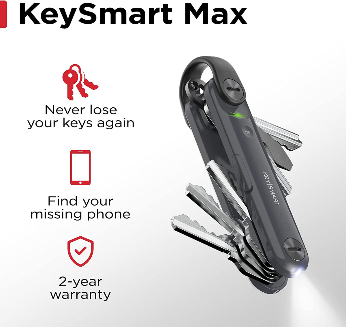 KeySmart Flex - der kompakte Schüsselhalter und Anhänger-Organizer