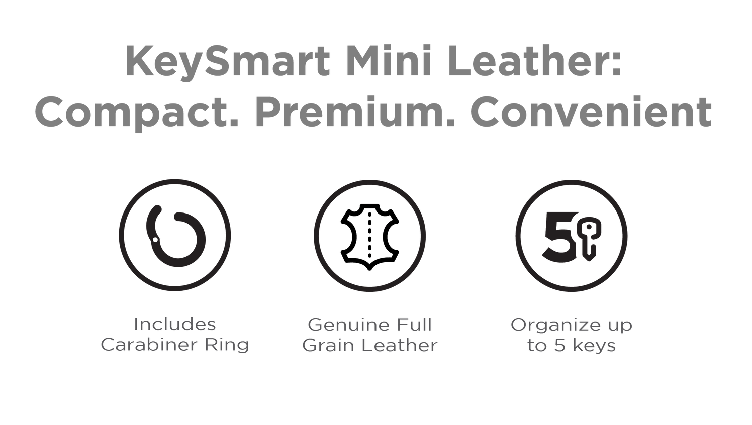 KeySmart Mini Leder Schlüsselorganisator Schlüsselanhänger - Karabinerclip  enthalten, Autoschlüsselanhänger befestigen - Bis zu 5 Schlüssel, braunes  Leder : : Baumarkt